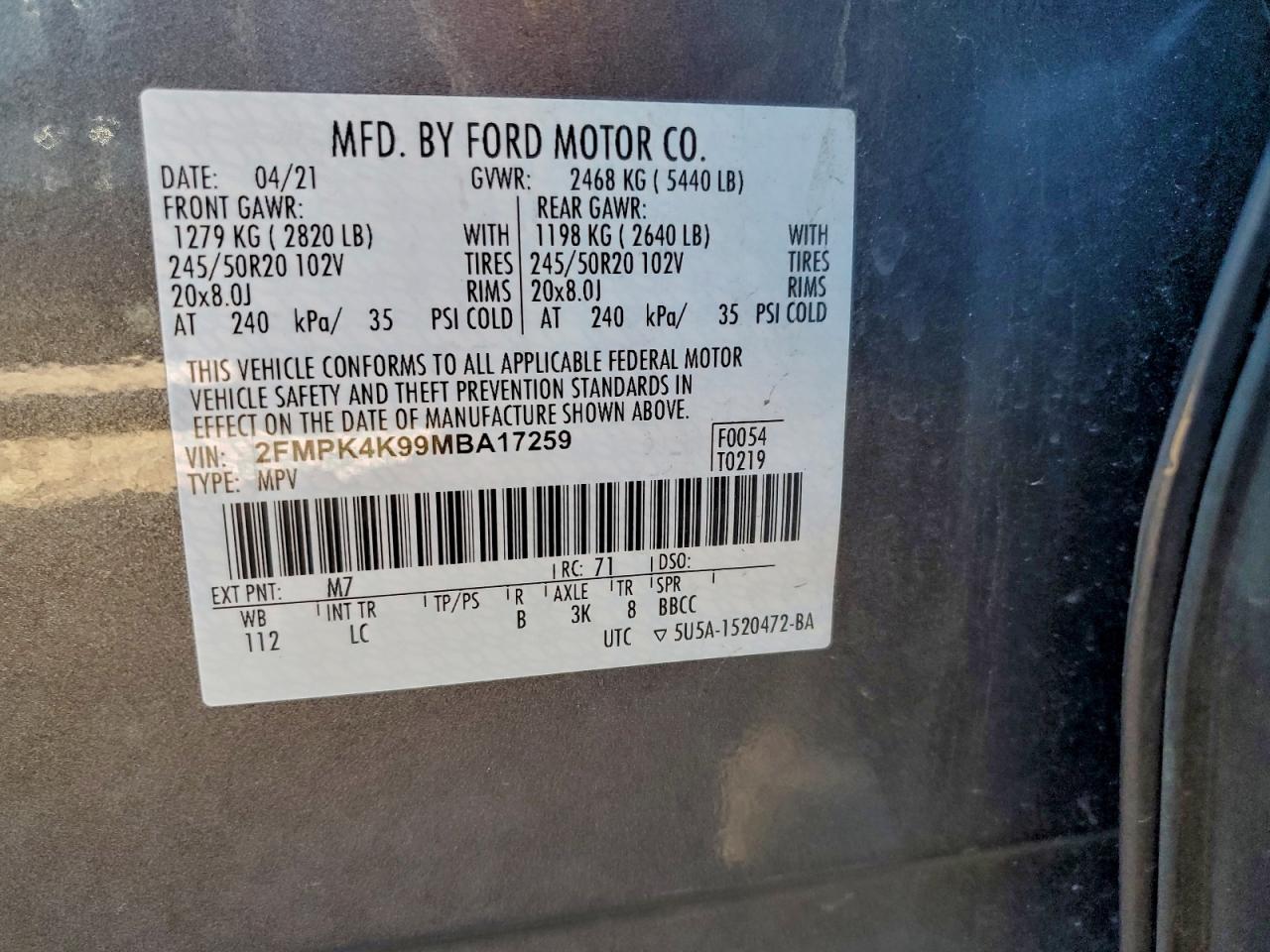 2021 Ford Edge Titanium