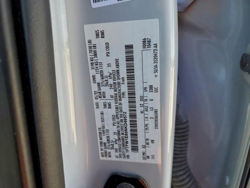 2022 Ford F150 Supercrew