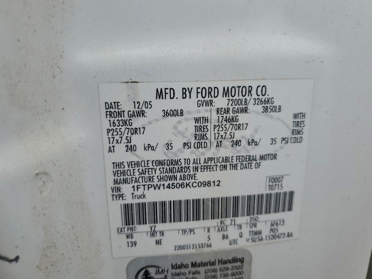 2006 Ford F150 Supercrew