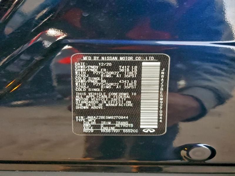 2021 Infiniti Qx80 Sensory