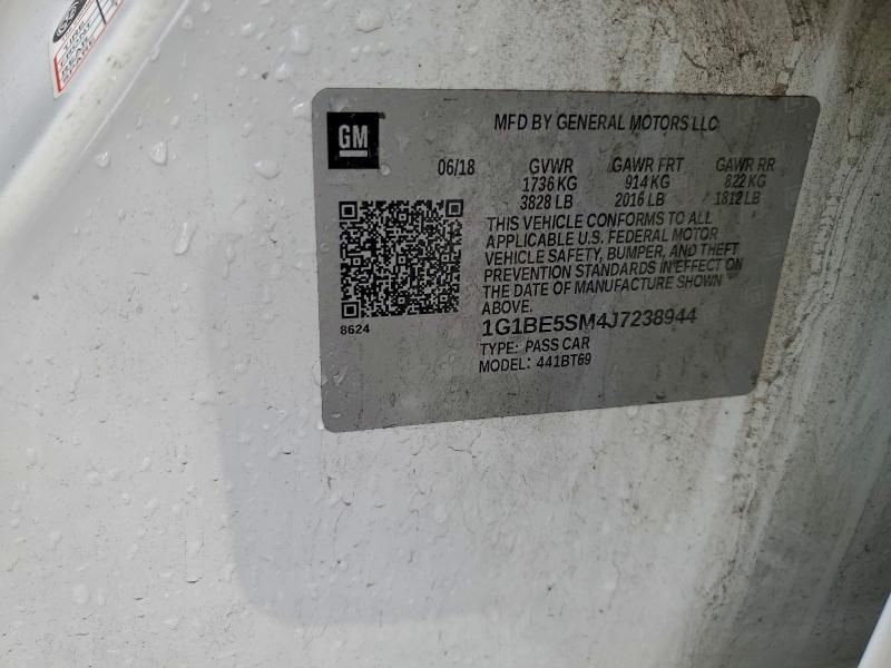 2018 Chevrolet Cruze lt