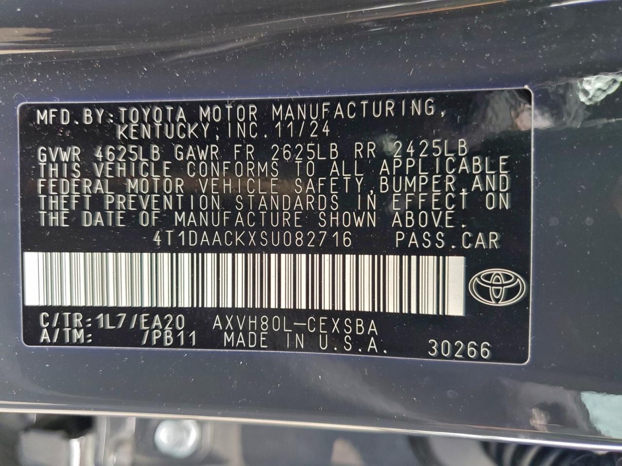 2025 Toyota Camry xse