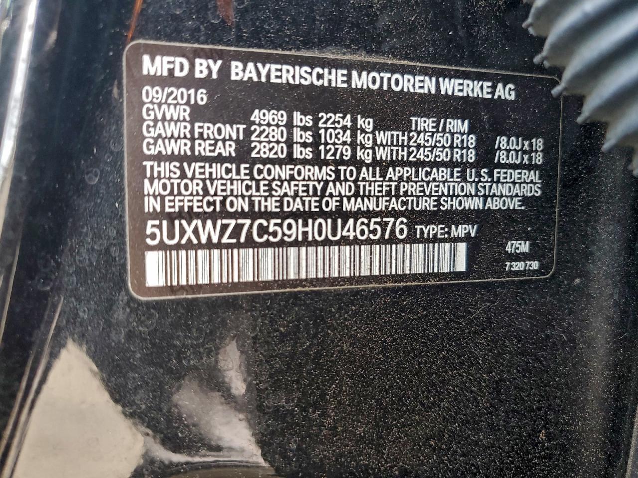 2017 BMW X3 Sdrive28i