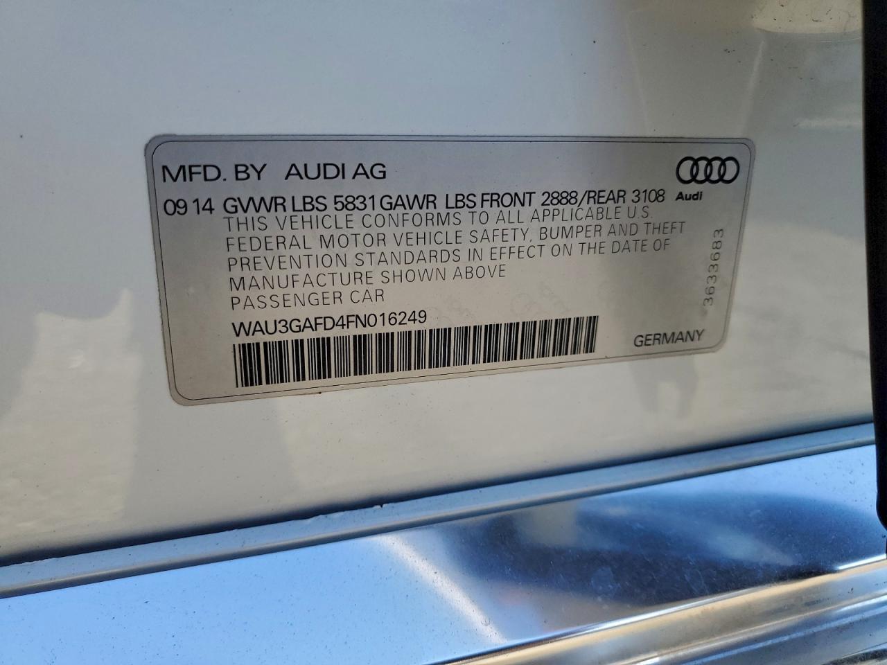 2015 Audi A8 l Quattro