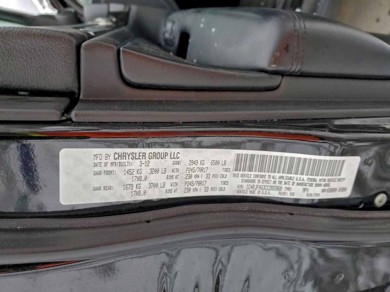 2012 Jeep Grand Cherokee Laredo