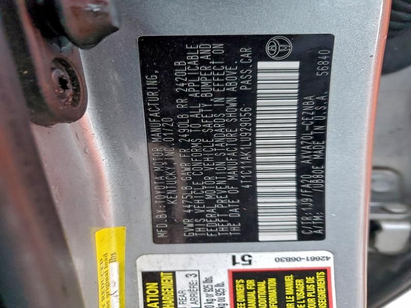 2020 Toyota Camry le