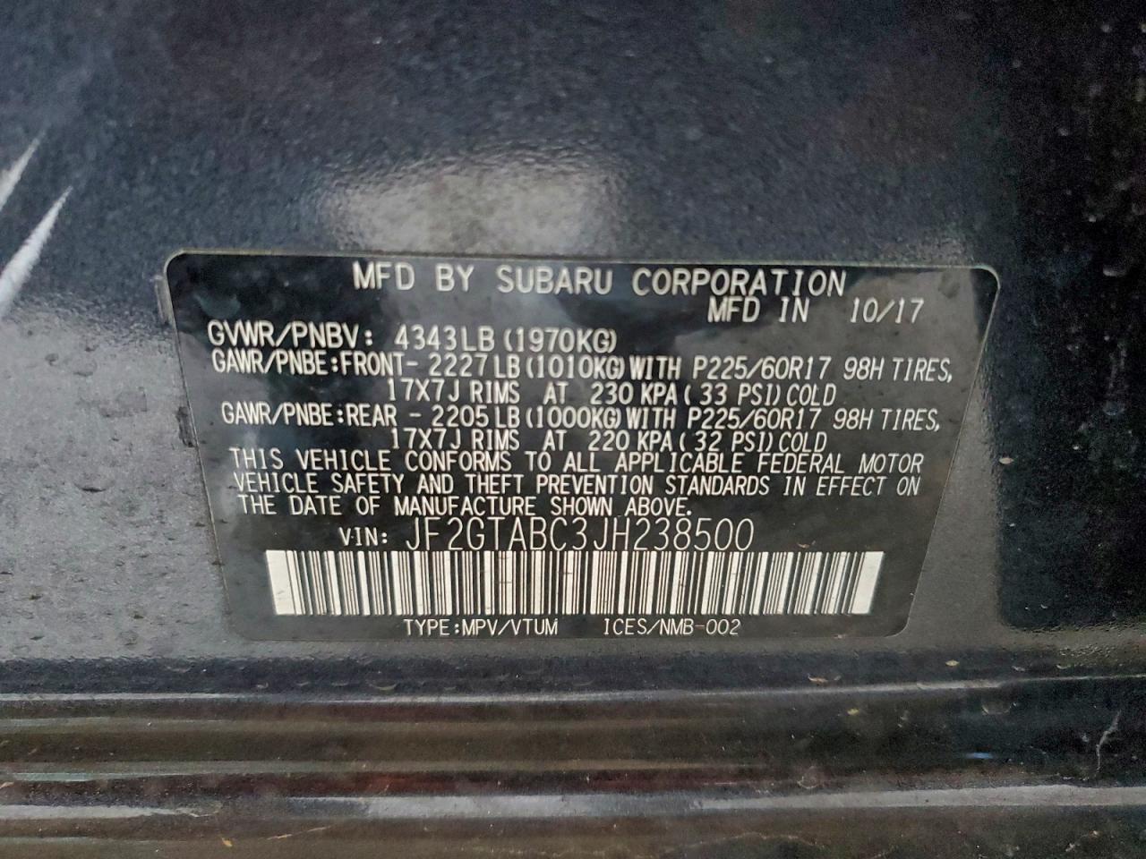 2018 Subaru Crosstrek Premium
