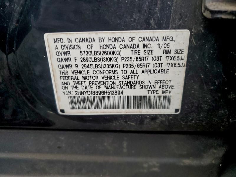 2006 Acura Mdx Touring