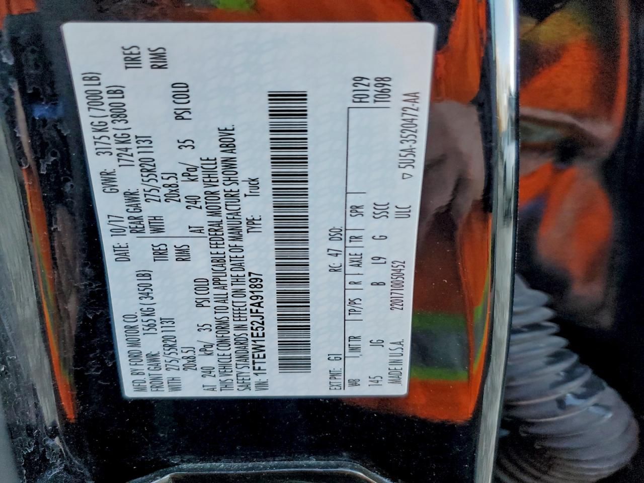 2018 Ford F150 Supercrew