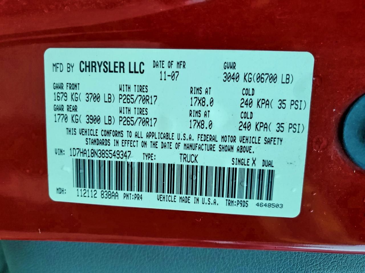 2008 Dodge Ram 1500 st