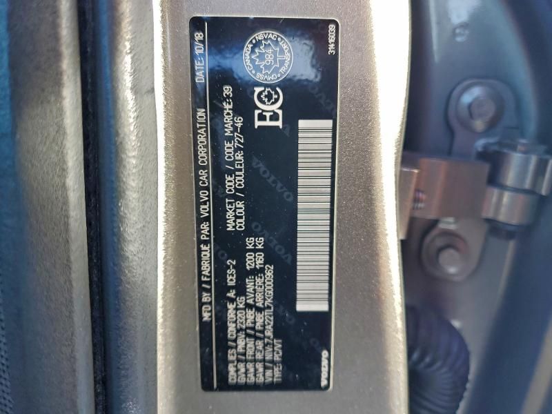 2019 Volvo S60 T6 Inscription