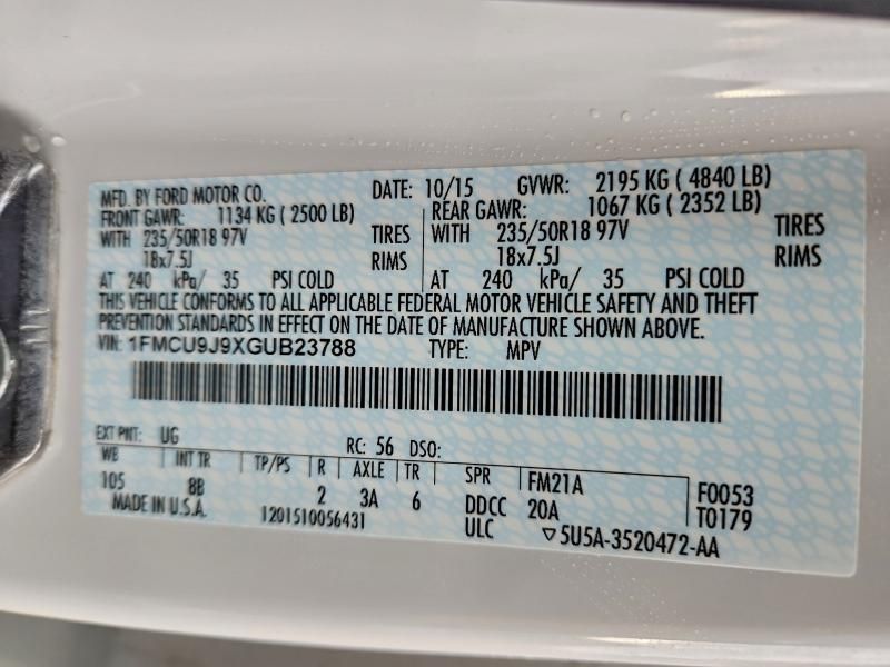 2016 Ford Escape Titanium