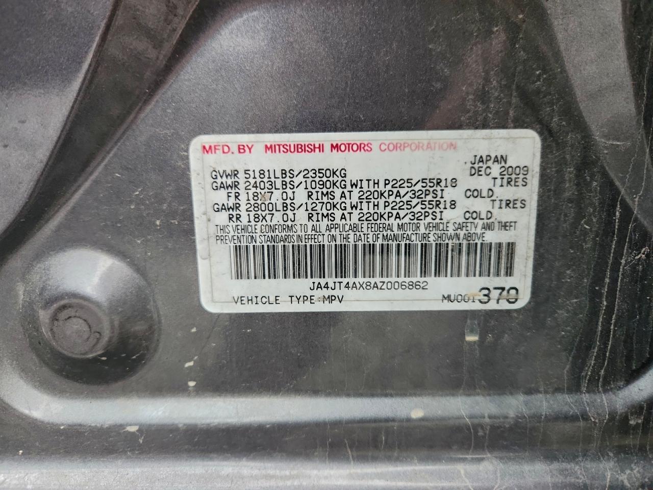 2010 Mitsubishi Outlander xls