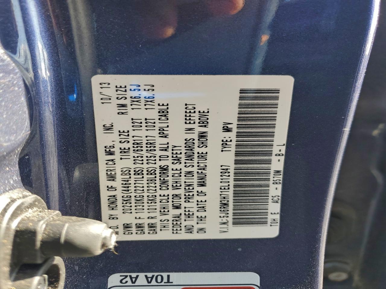 2014 Honda Cr-v exl