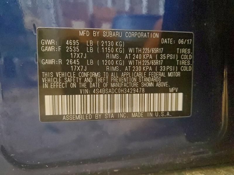 2017 Subaru Outback 2.5i Premium