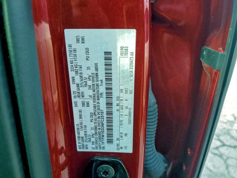 2022 Ford F150 Supercrew