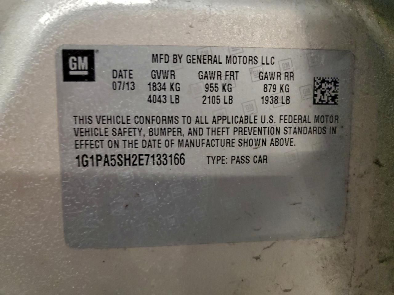 2014 Chevrolet Cruze ls