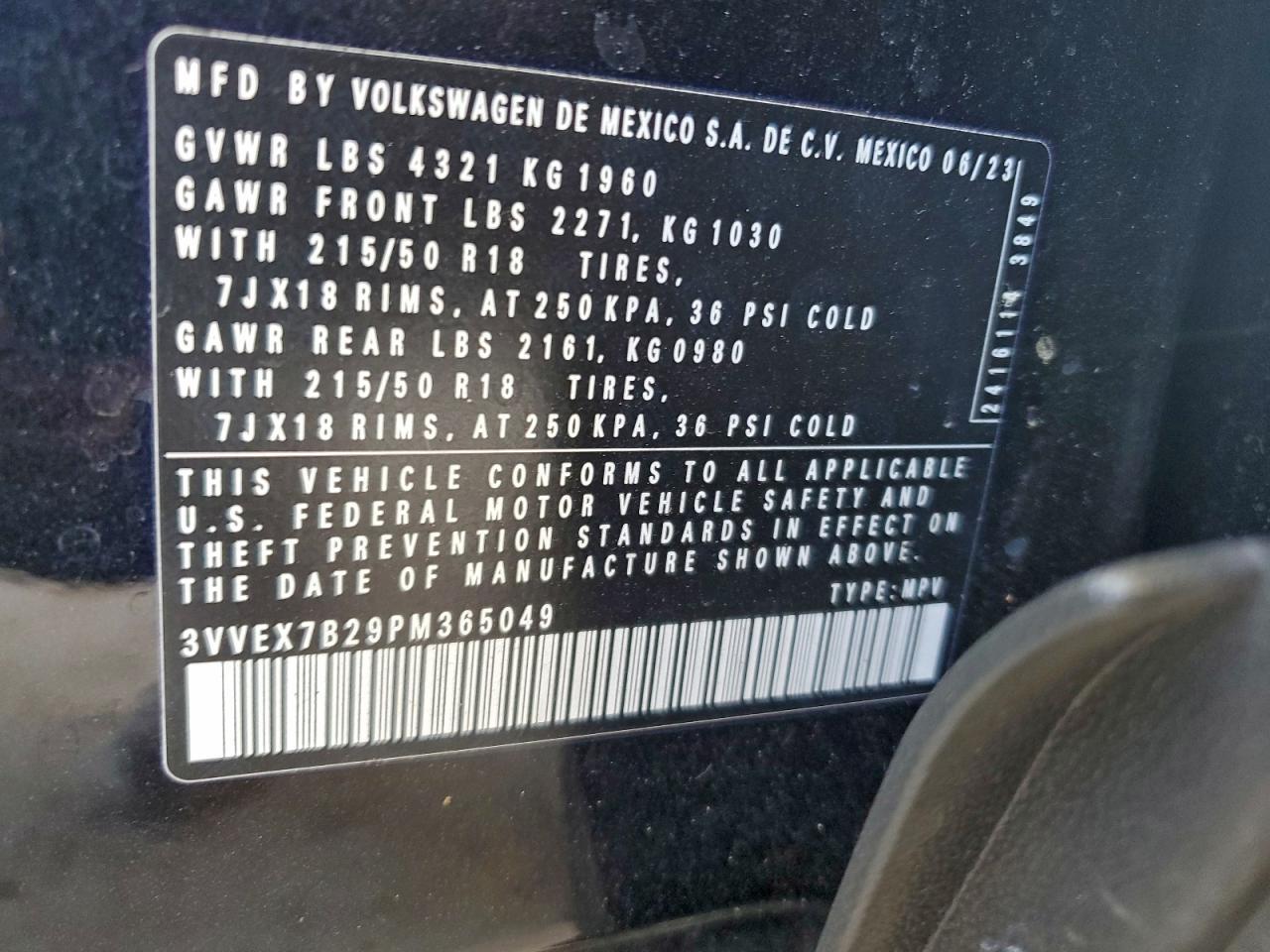 2023 Volkswagen Taos se
