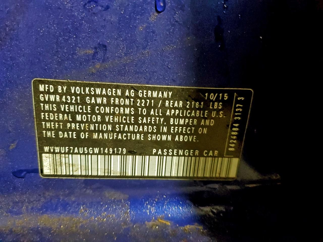 2016 Volkswagen Golf r