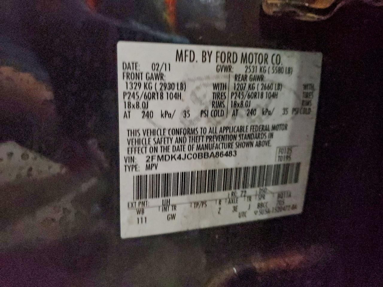 2011 Ford Edge sel