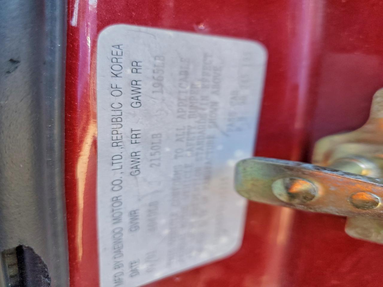 2002 Daewoo Leganza se