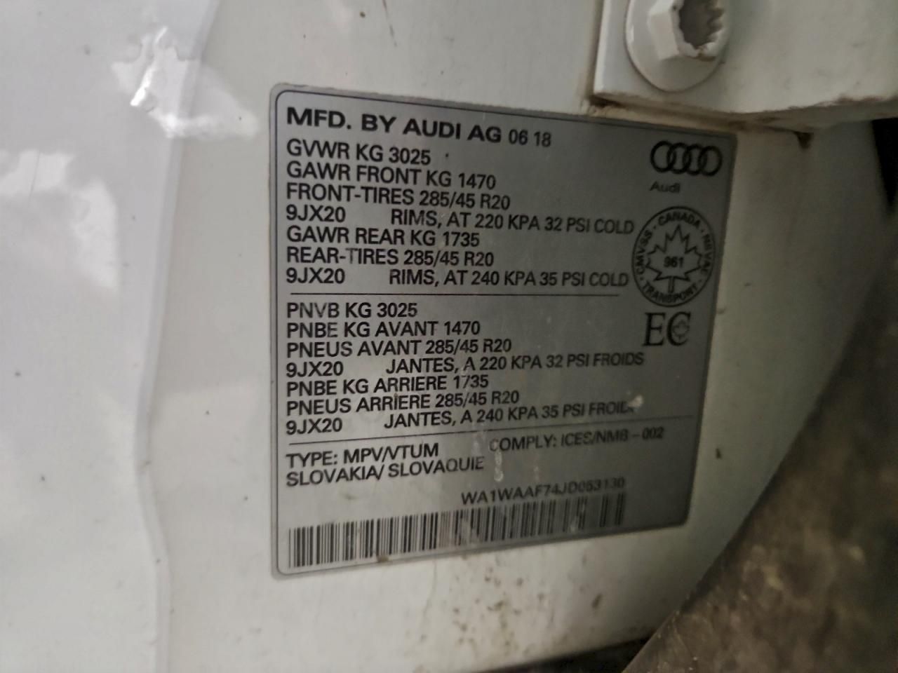 2018 Audi Q7 Technik S-line