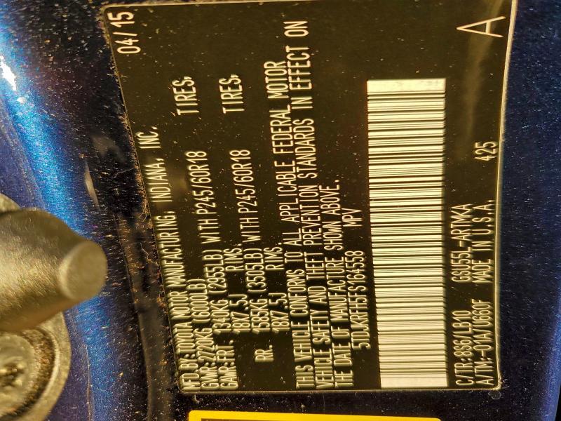 2015 Toyota Highlander xle