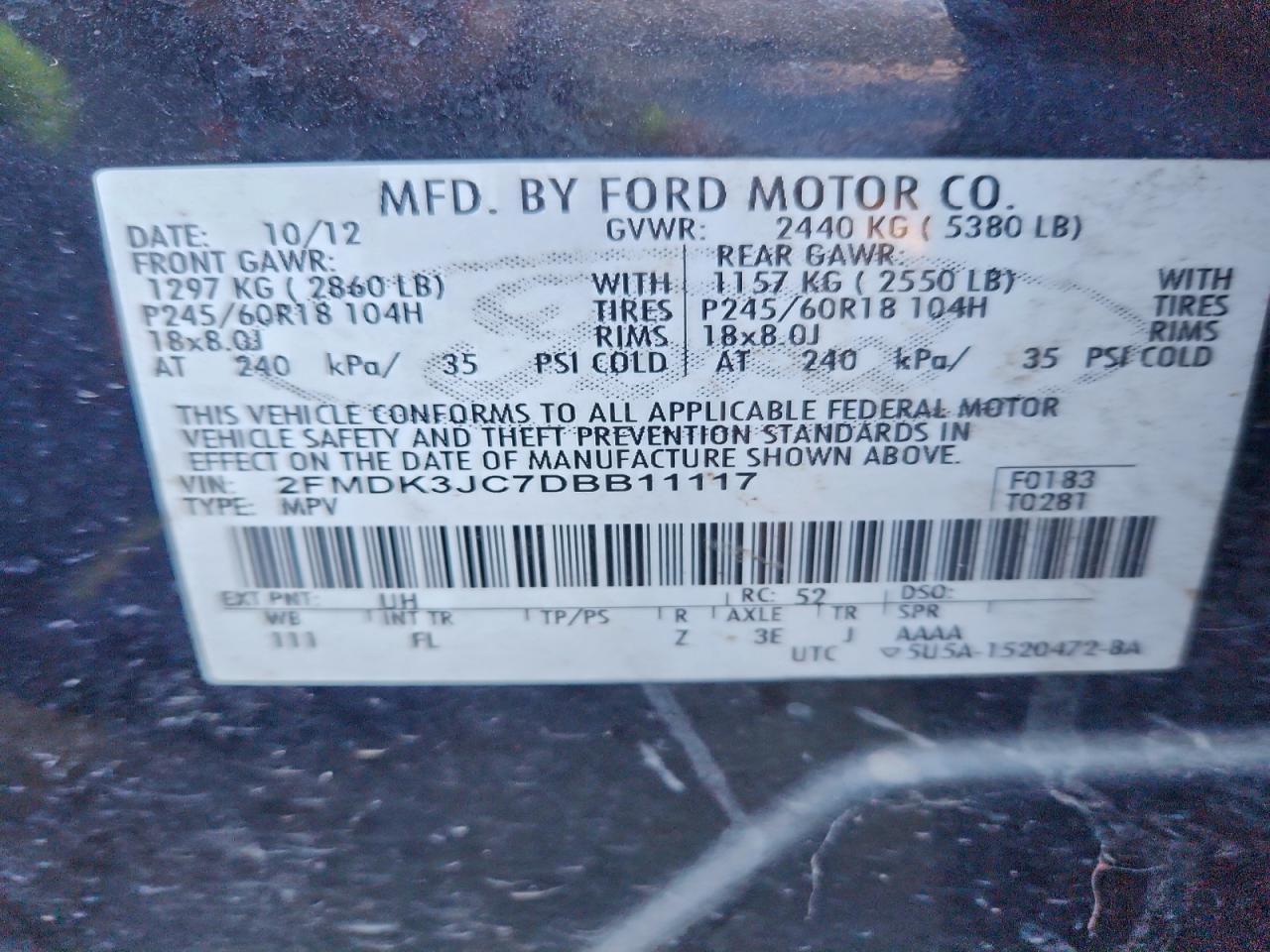2013 Ford Edge sel