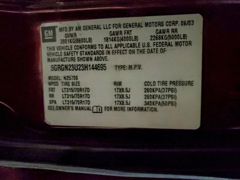 2003 Hummer H2