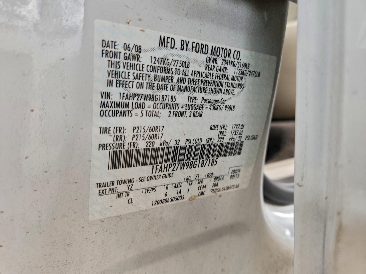 2008 Ford Taurus sel