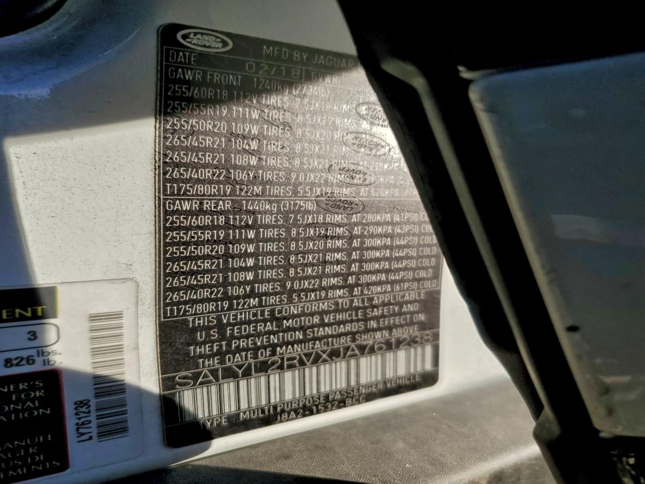 2018 Land Rover Range Rover Velar R-dynamic se