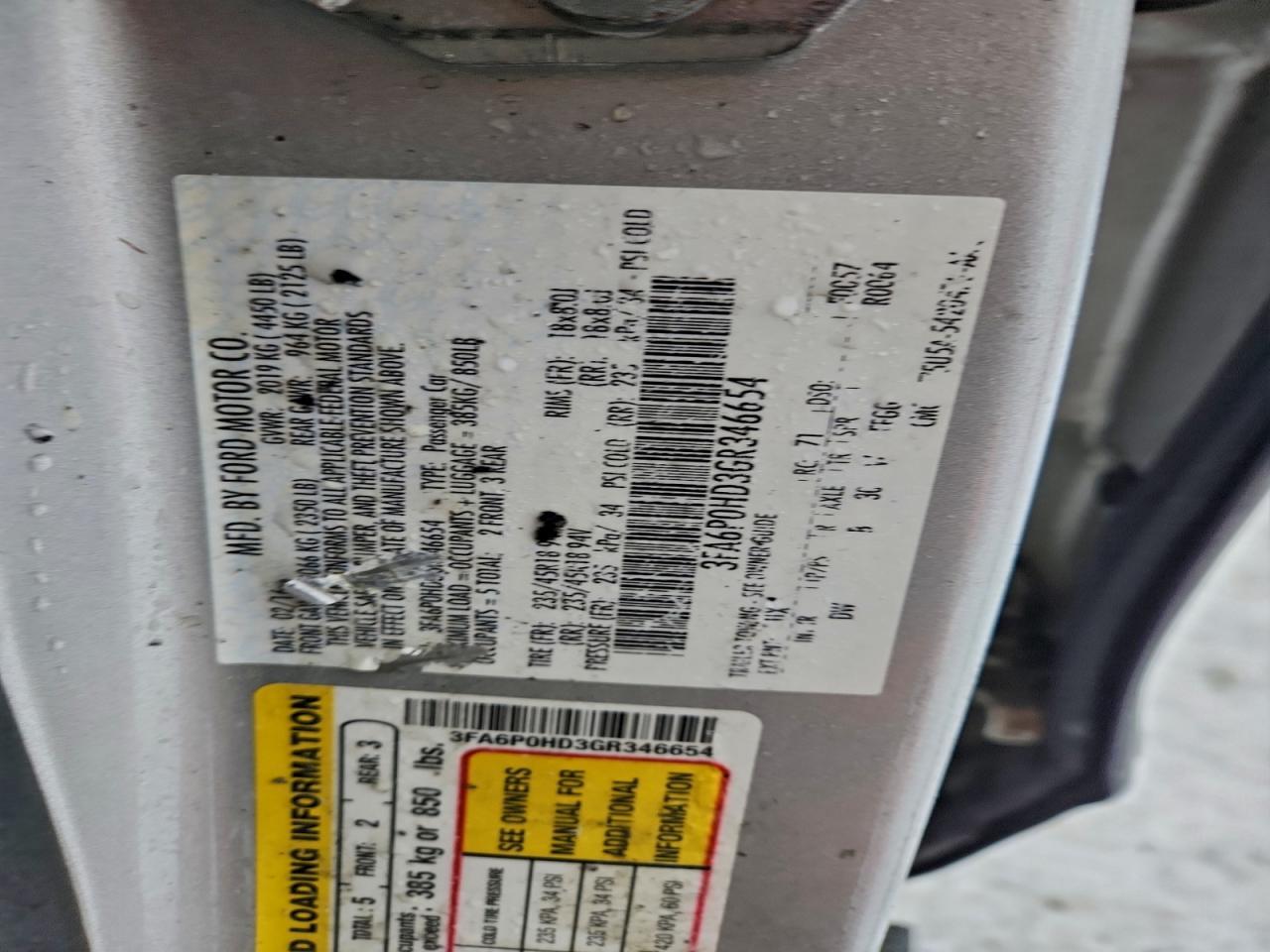 2016 Ford Fusion se