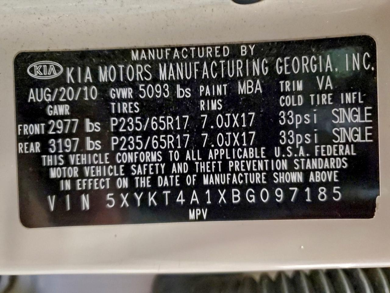 2011 KIA Sorento Base