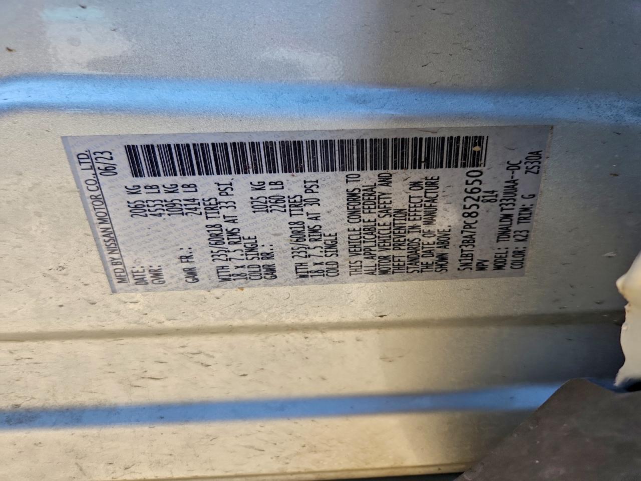 2023 Nissan Rogue sv