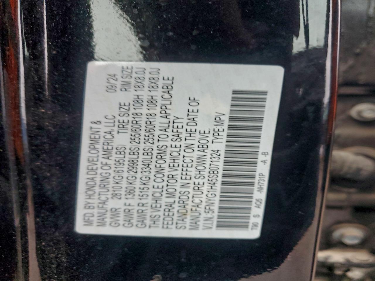 2025 Honda Pilot exl