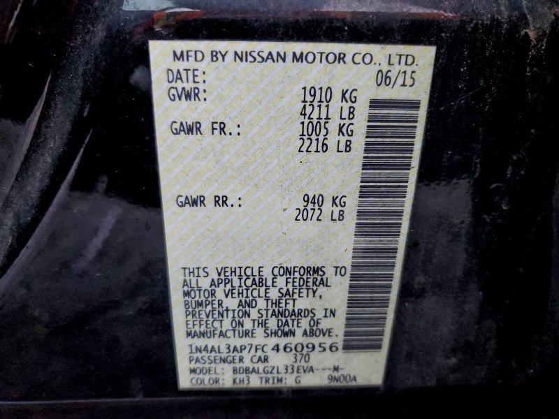 2015 Niss Altima 2.5 s