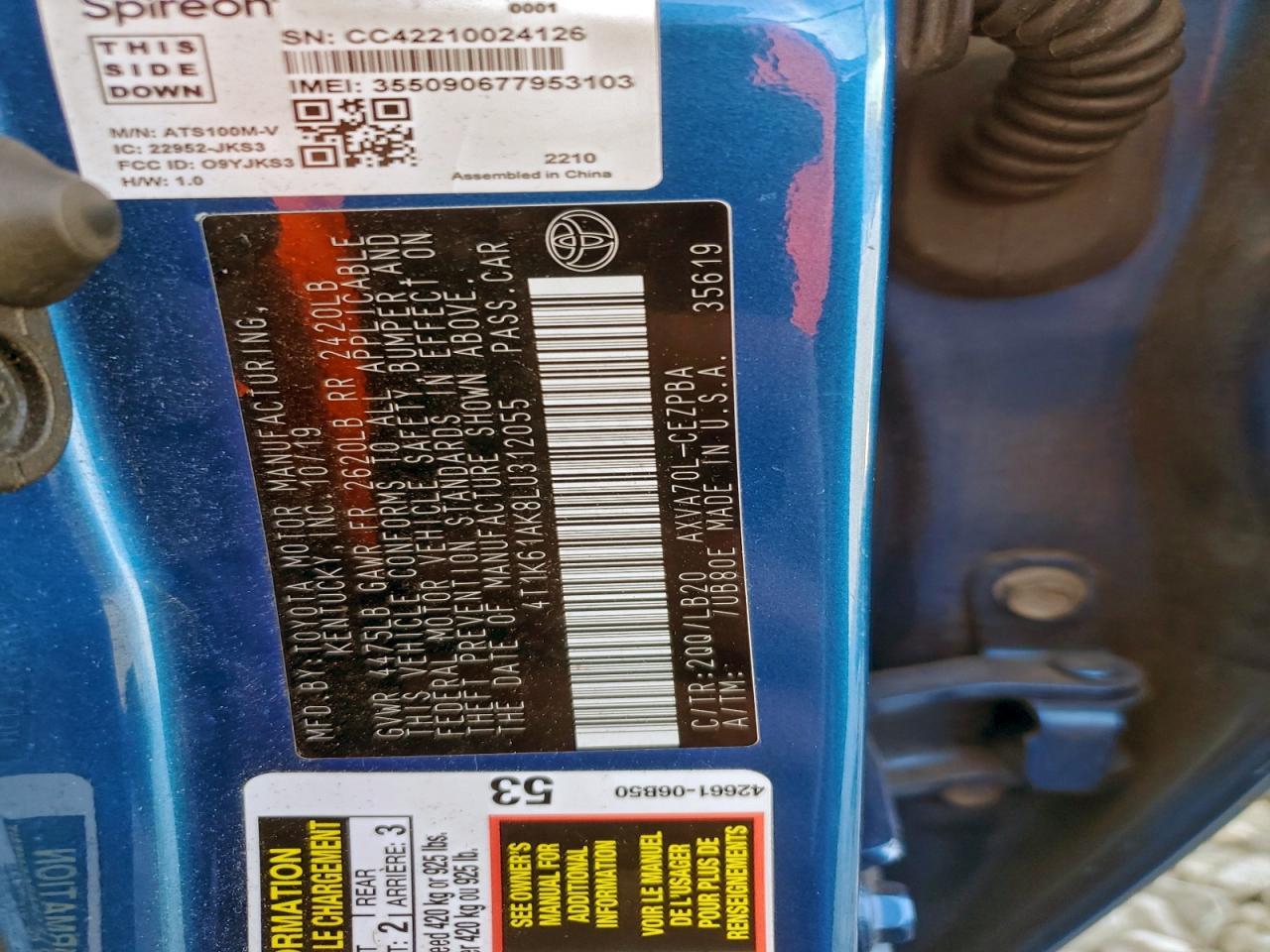 2020 Toyota Camry xse