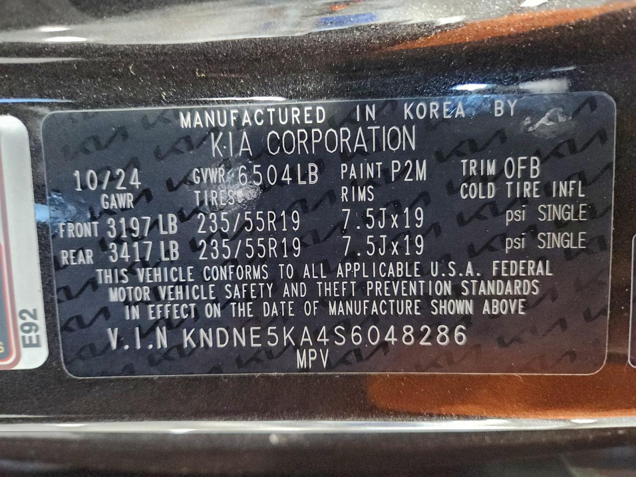 2025 KIA Carnival sx