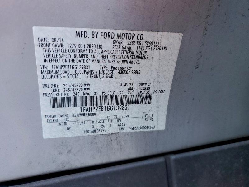 2016 Ford Taurus sel