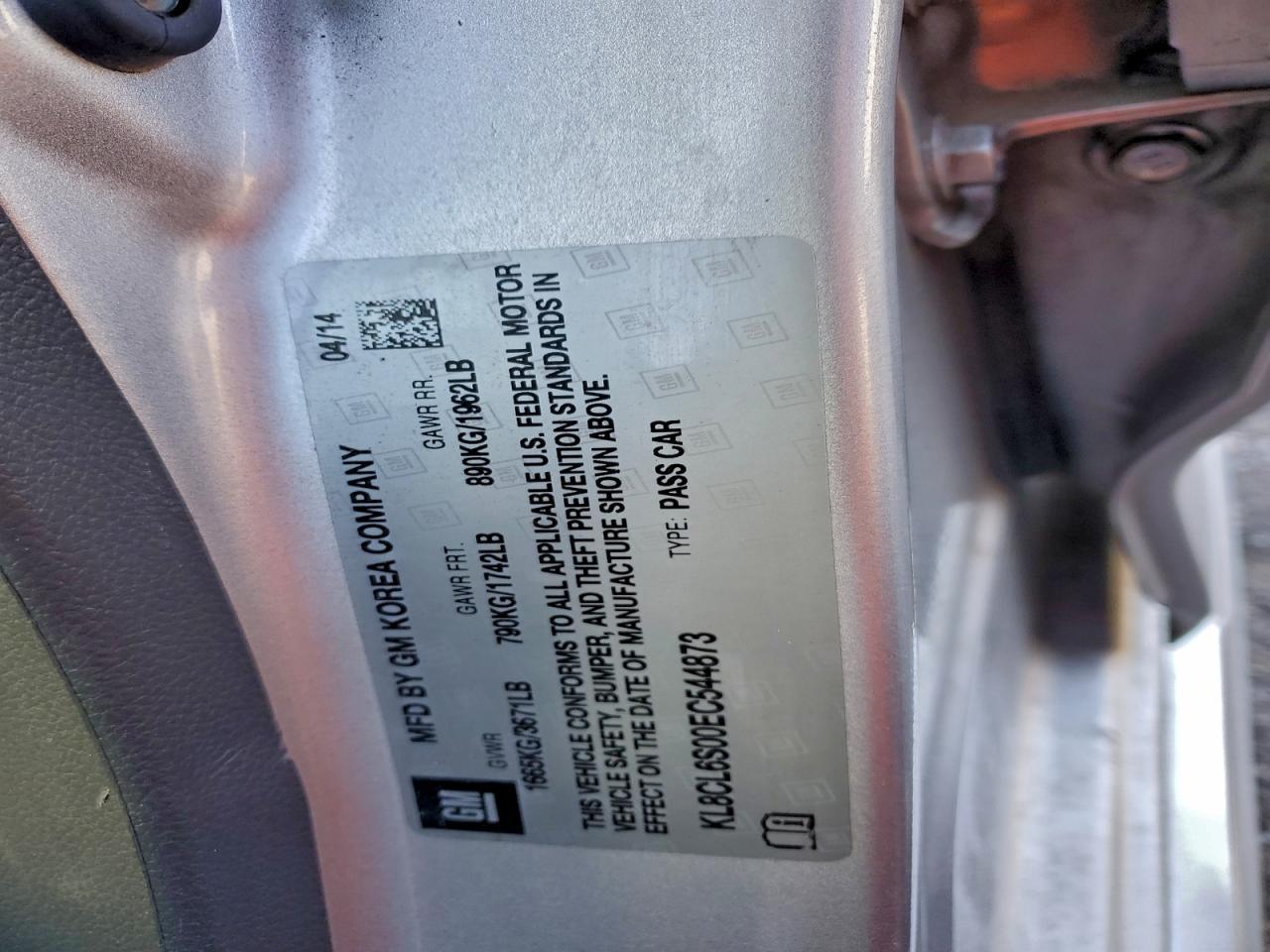 2014 Chevrolet Spark ev 2LT