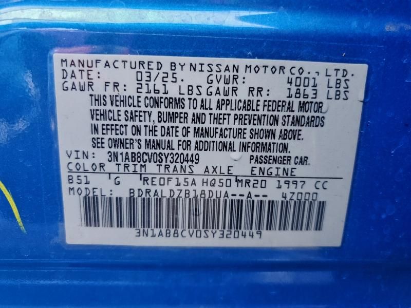 2025 Nissan Sentra sv