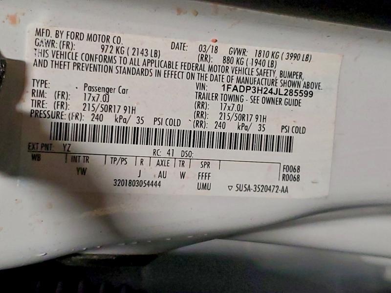 2018 Ford Focus sel