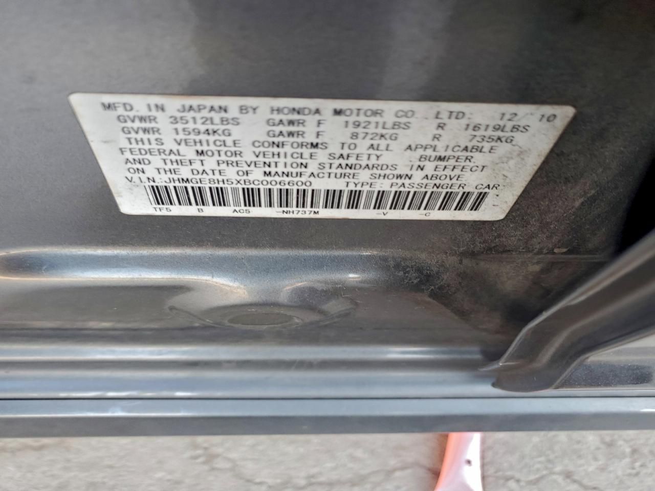 2011 Honda Fit Sport