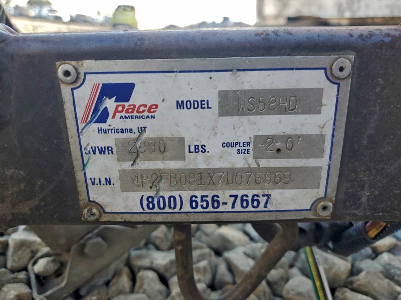 2007 Pace American WS58HD Enclosed Cargo Trailer