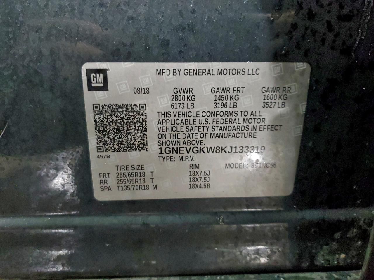 2019 Chevrolet Traverse lt