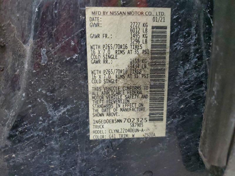 2021 Nissan Frontier SV