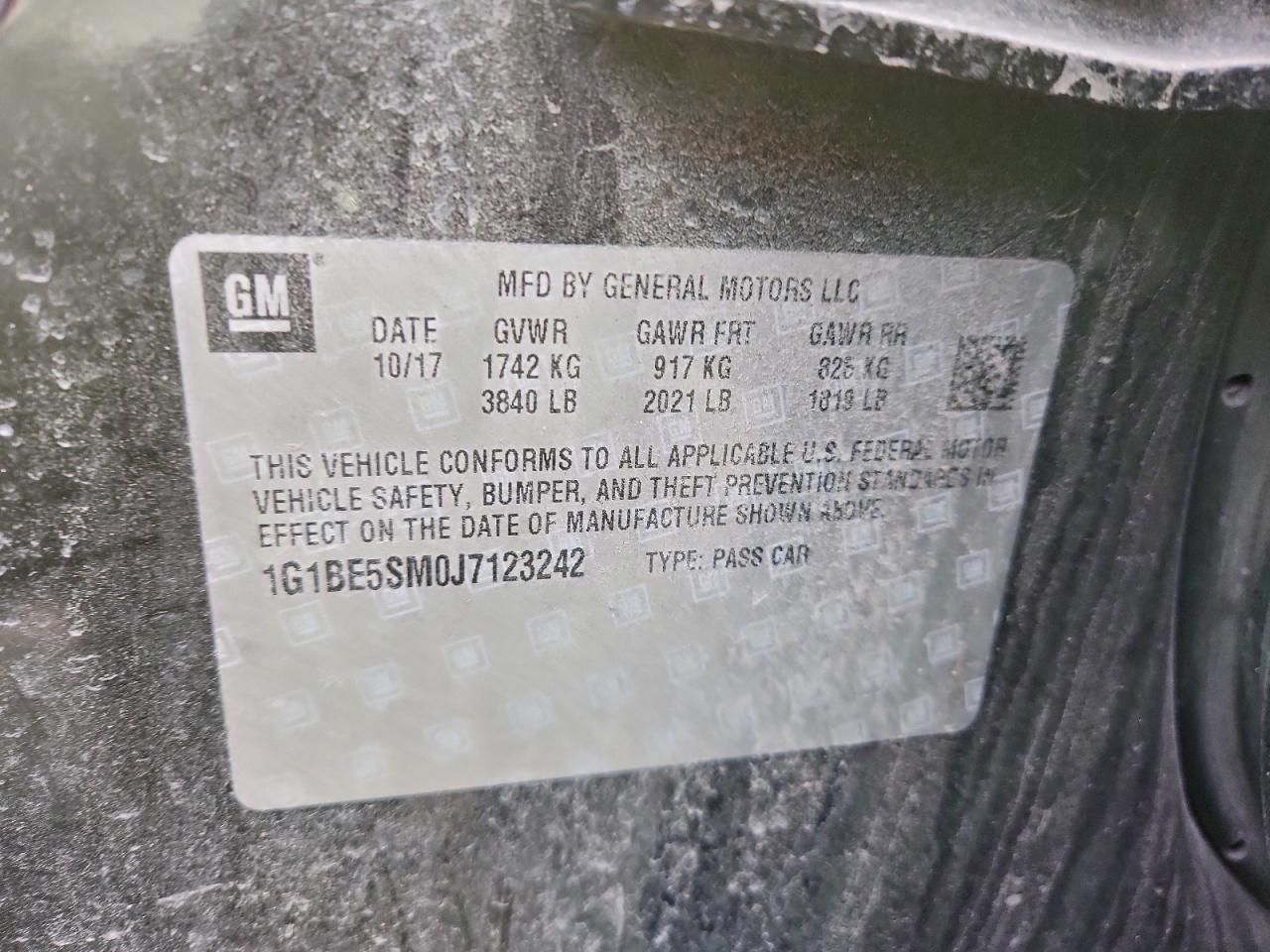 2018 Chevrolet Cruze lt