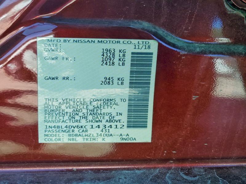 2019 Nissan Altima sv