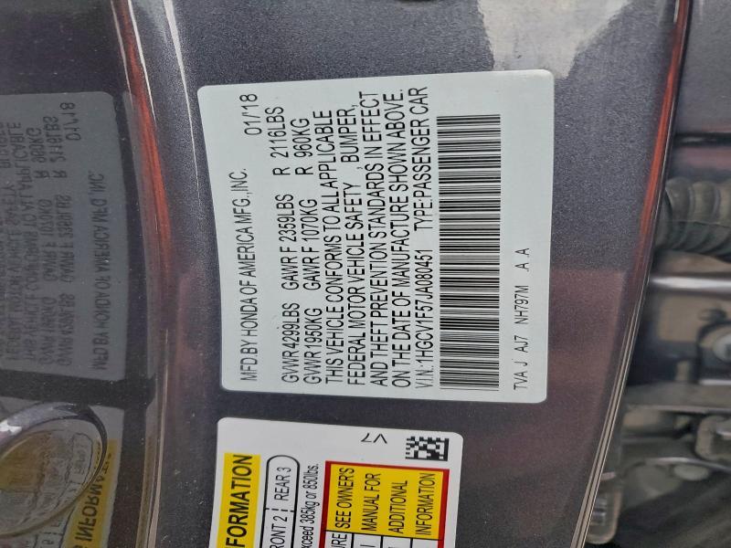 2018 Honda Accord exl