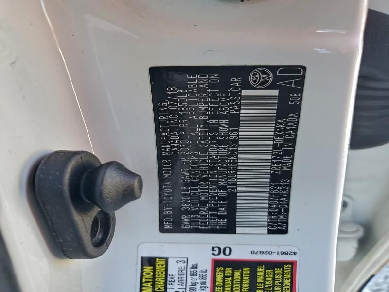 2019 Toyota Corolla l